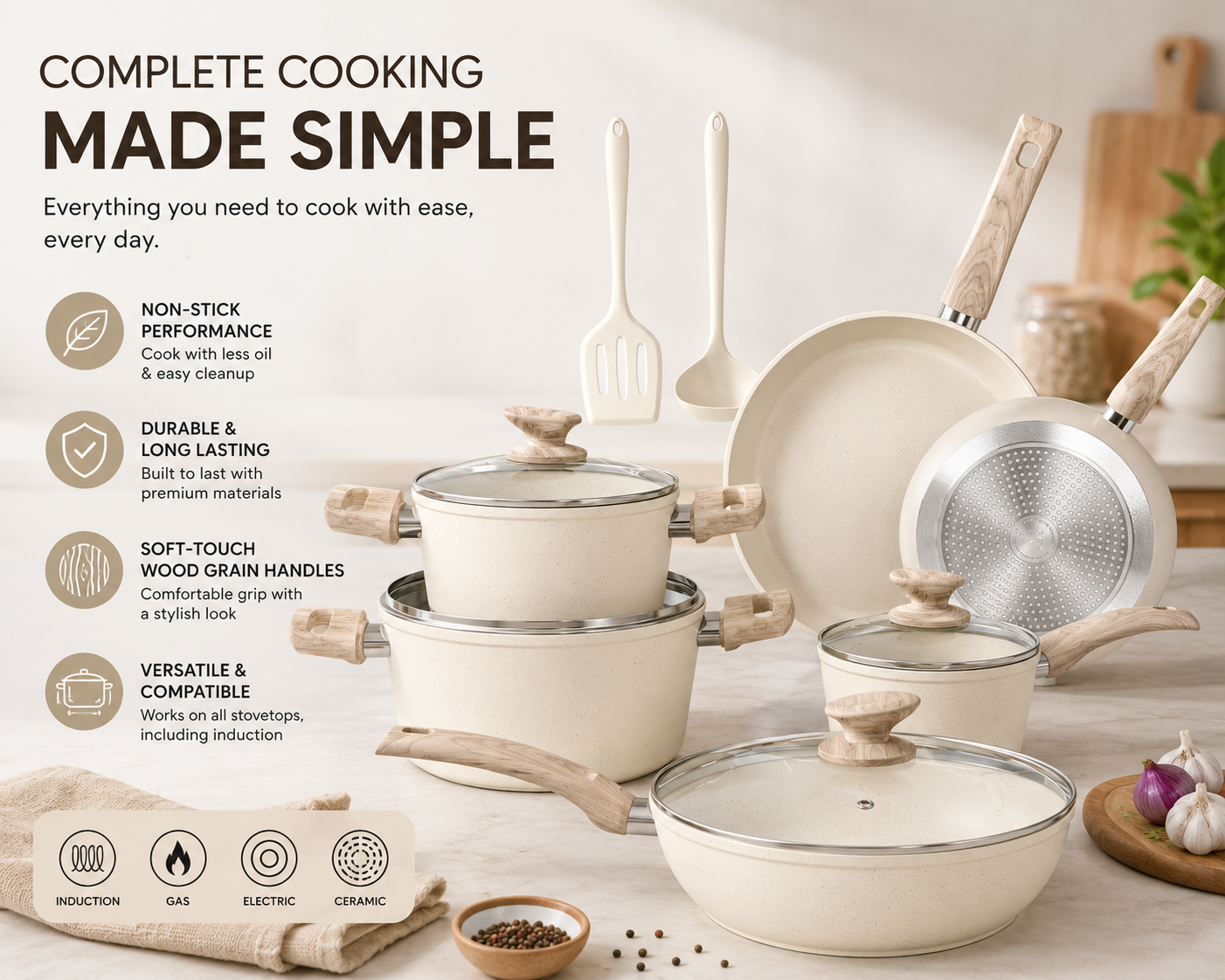 Kitchen Academy 12-Piece Cookware Set